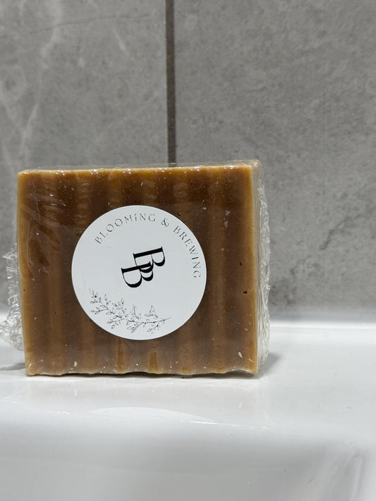 handmade natural apple cider scented soap bar